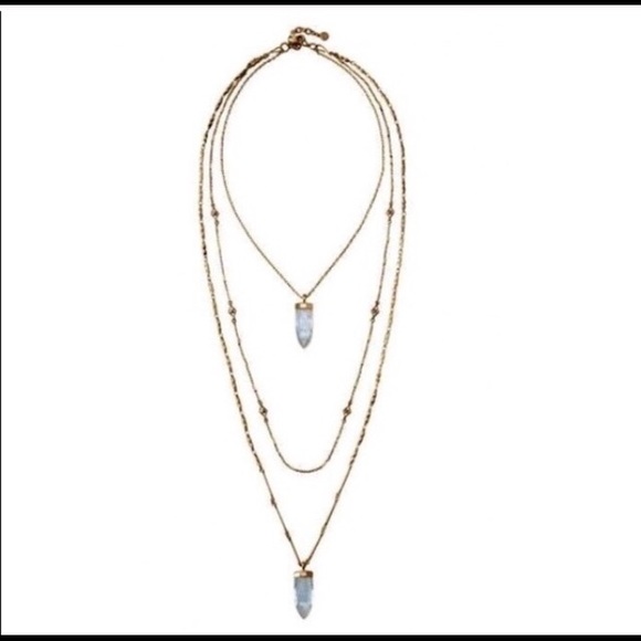 :: Stella & Dot💫Gold+QuartzAria Pendant Necklace Retired - Picture 12 of 12